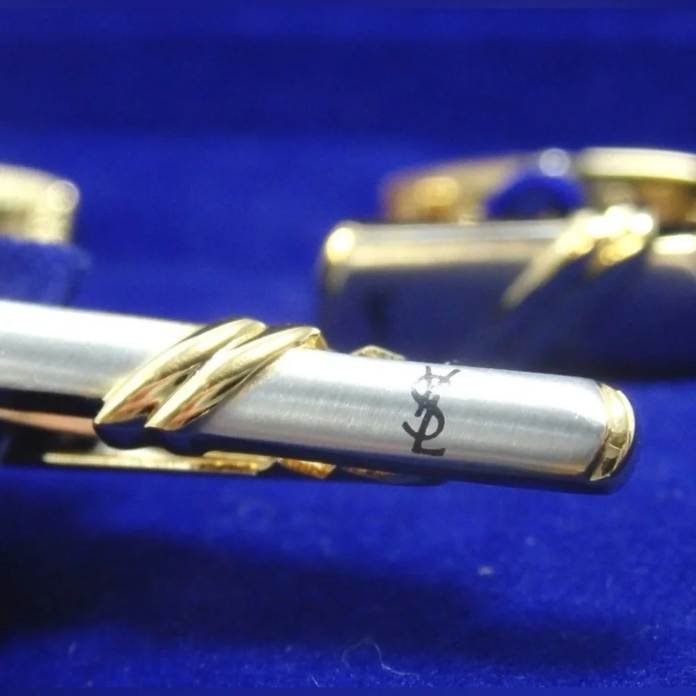 Yves Saint Laurent 3-Pc Gold and Silver Men's Accessory Set 😍