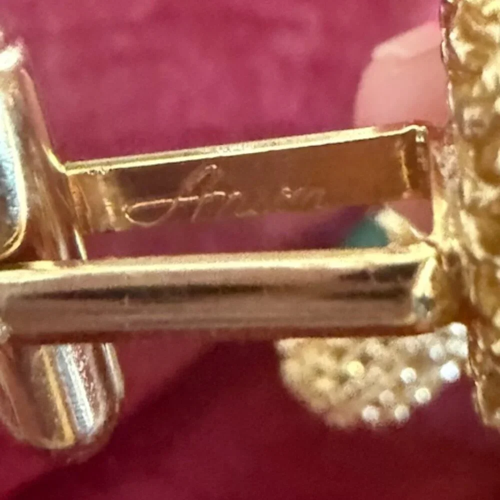 anson green and gold cufflinks