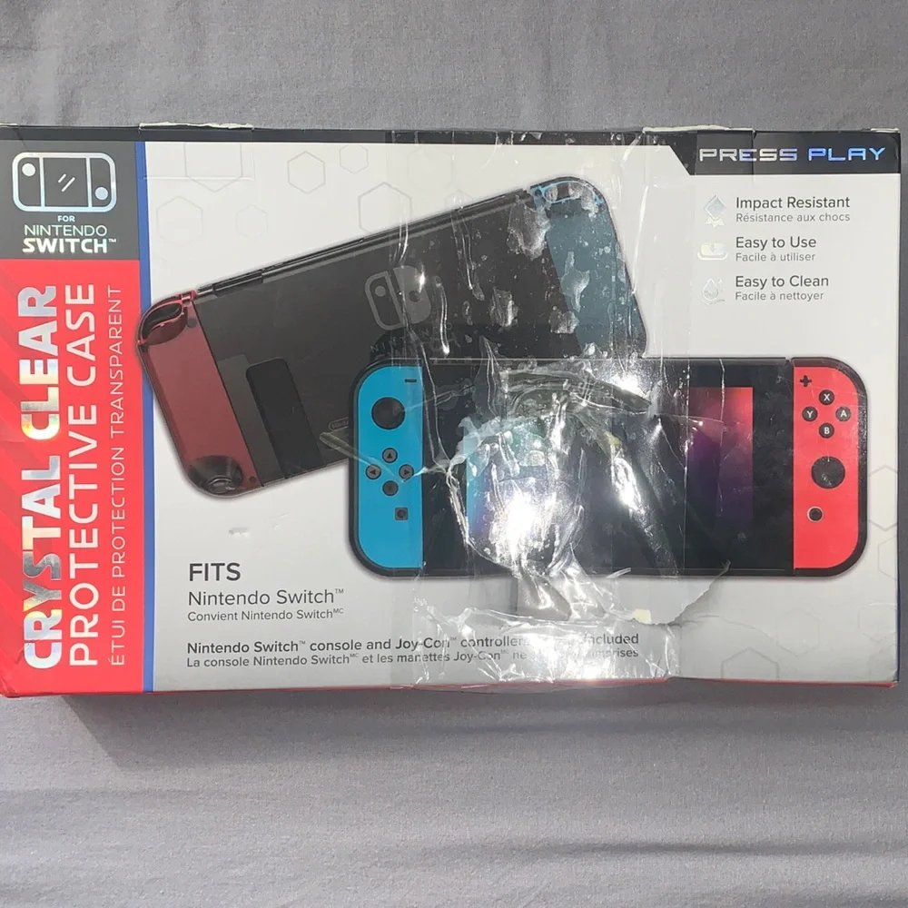 🆕- Crystal Clear Protective Case for Nintendo Switch
