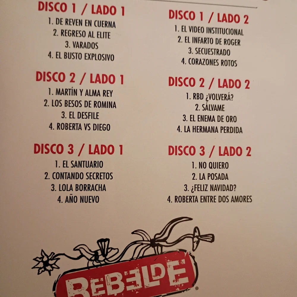 Rebelde Dvd Set Second Season Spanish