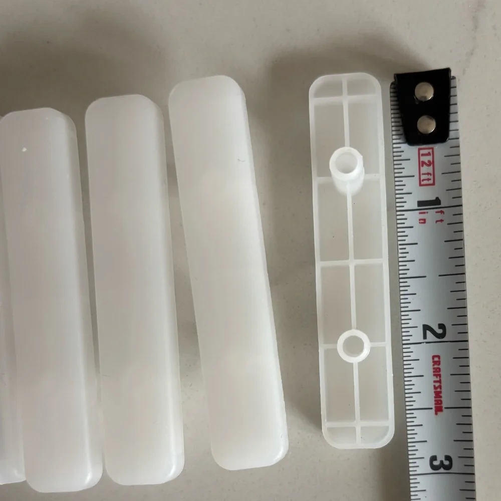 IKEA 153548 x6 White Plastic Feet MALM HEMNES BRIMNES