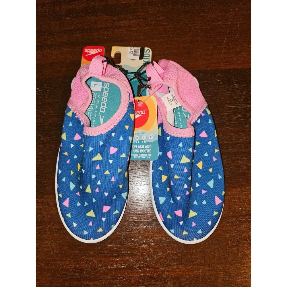 Speedo KIDS Water Shoes‎ Blue Pink TODDLER / KIDS SMALL (9/10) NWT