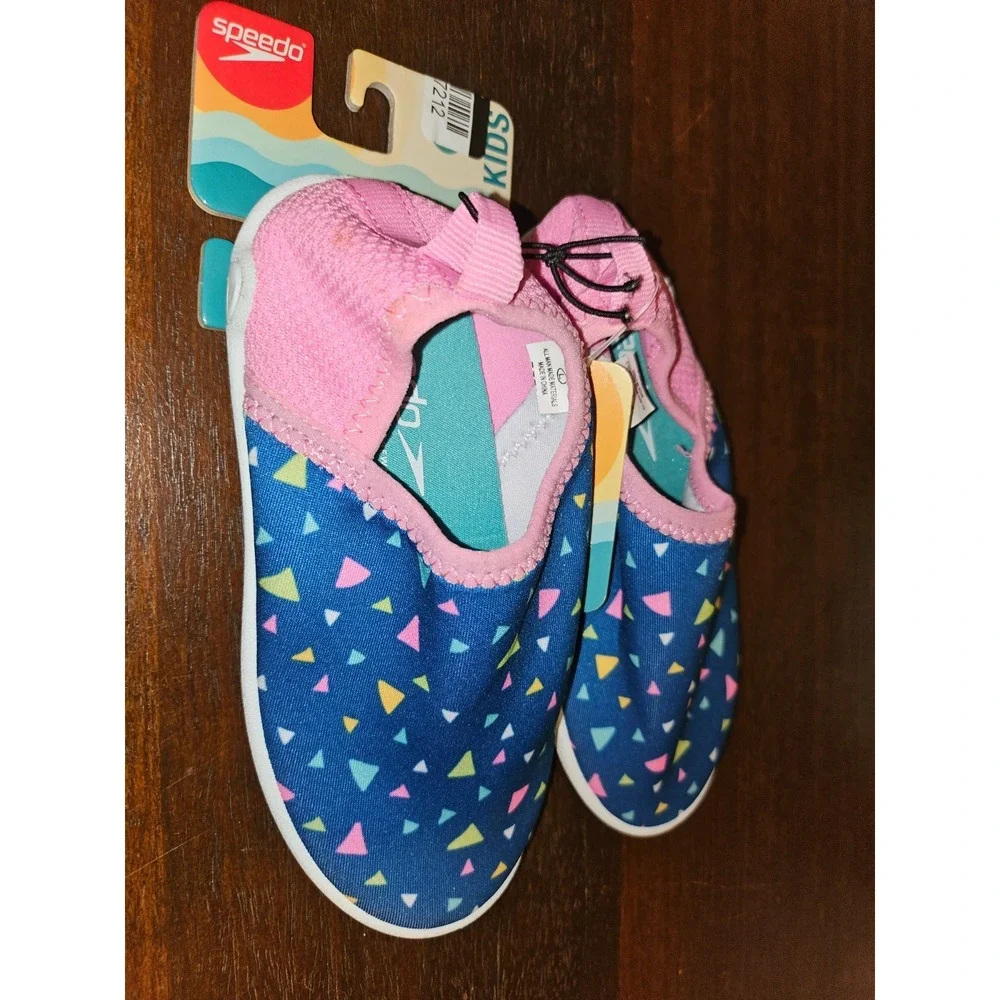 Speedo KIDS Water Shoes‎ Blue Pink TODDLER / KIDS SMALL (9/10) NWT