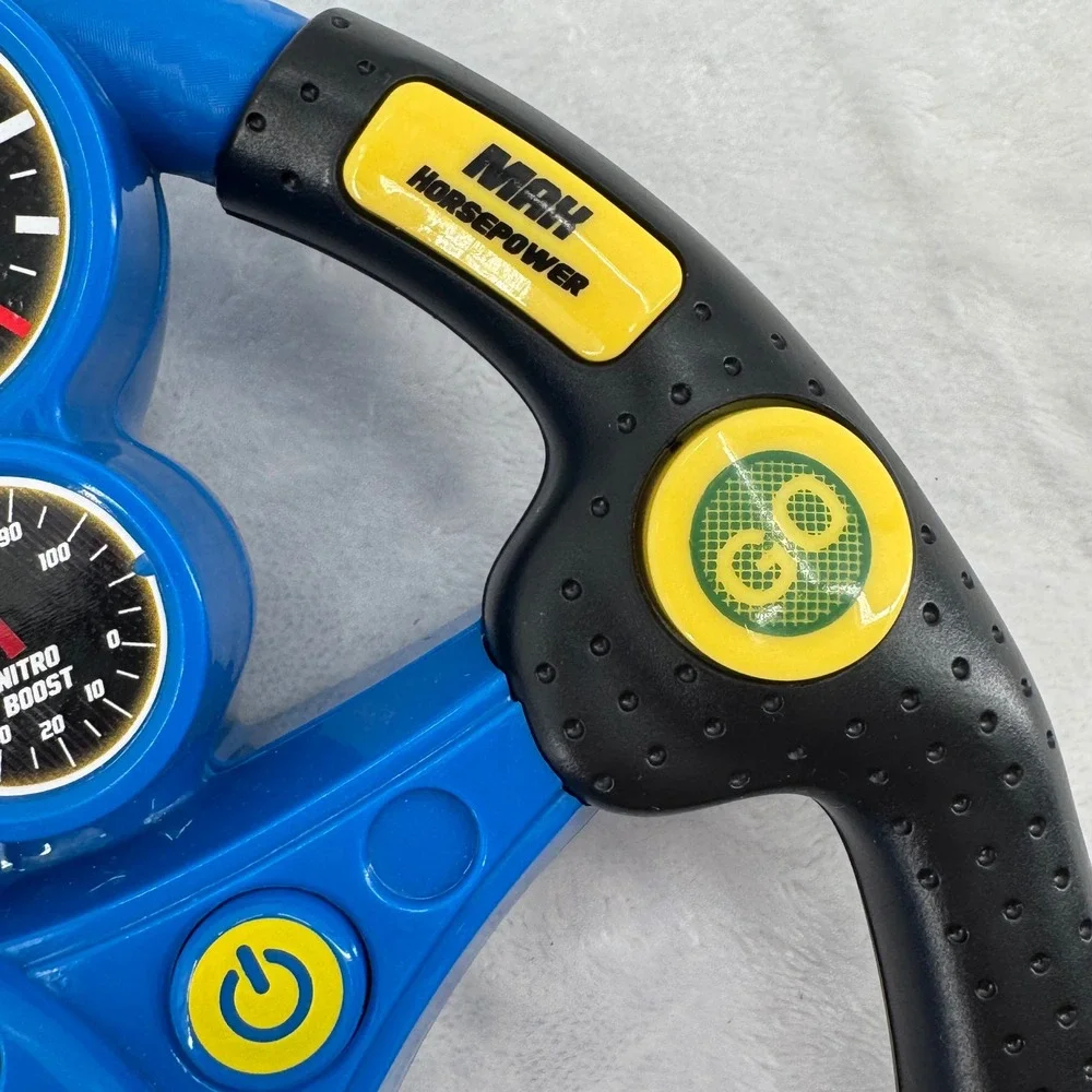 NASCAR Blue Interactive Racing Steering Wheel Toy Kids - Working Sound effects