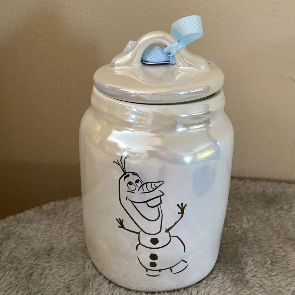 Rae dunn x Disney Olaf canister NWT