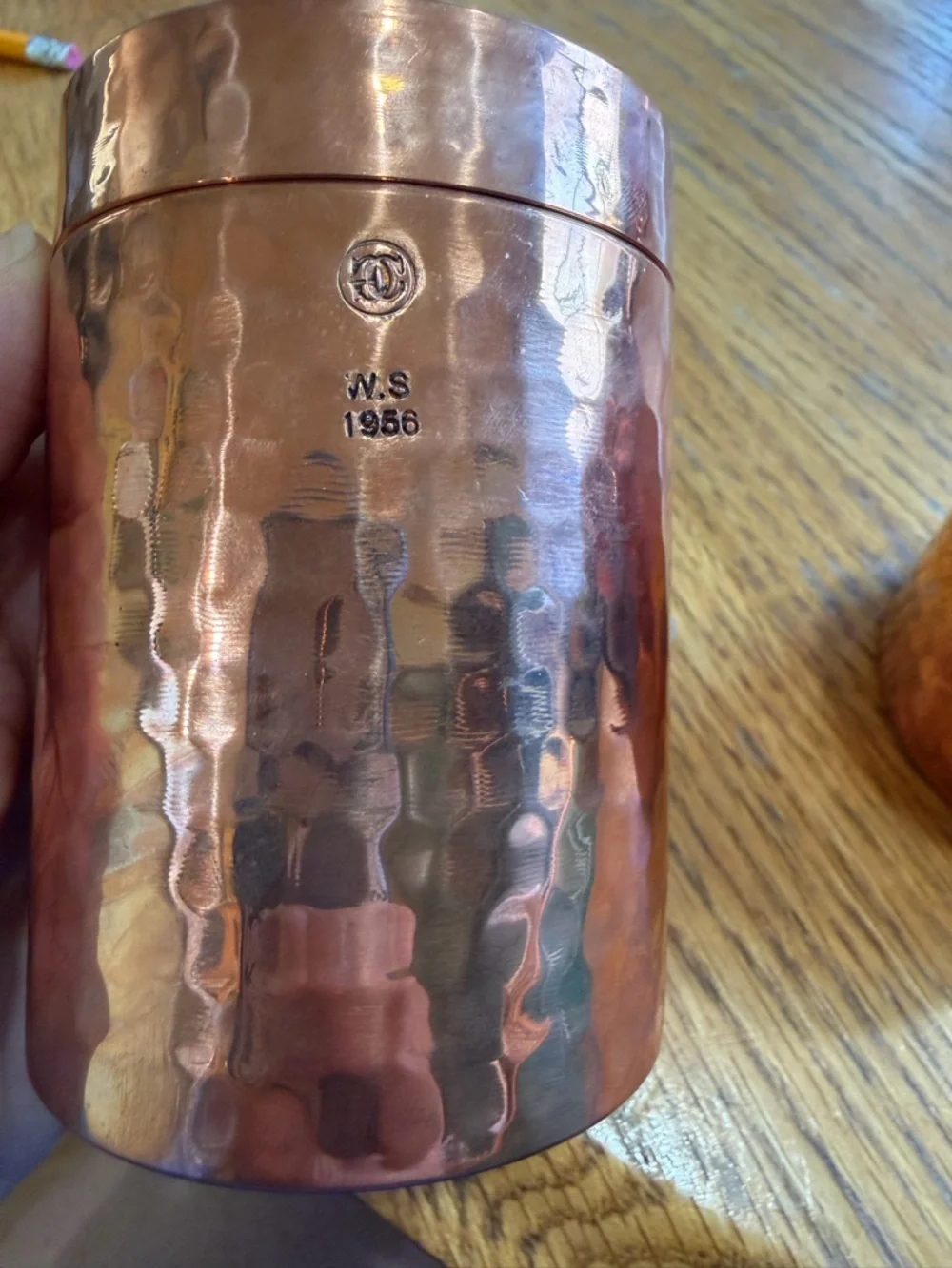 Williams Sonoma pair hammered