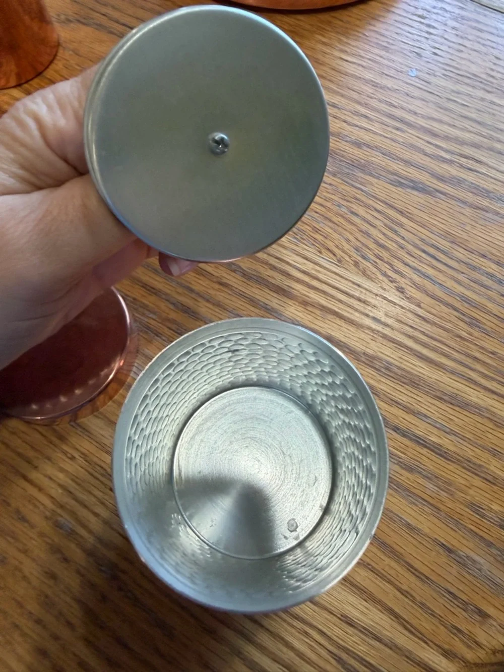 Williams Sonoma pair hammered