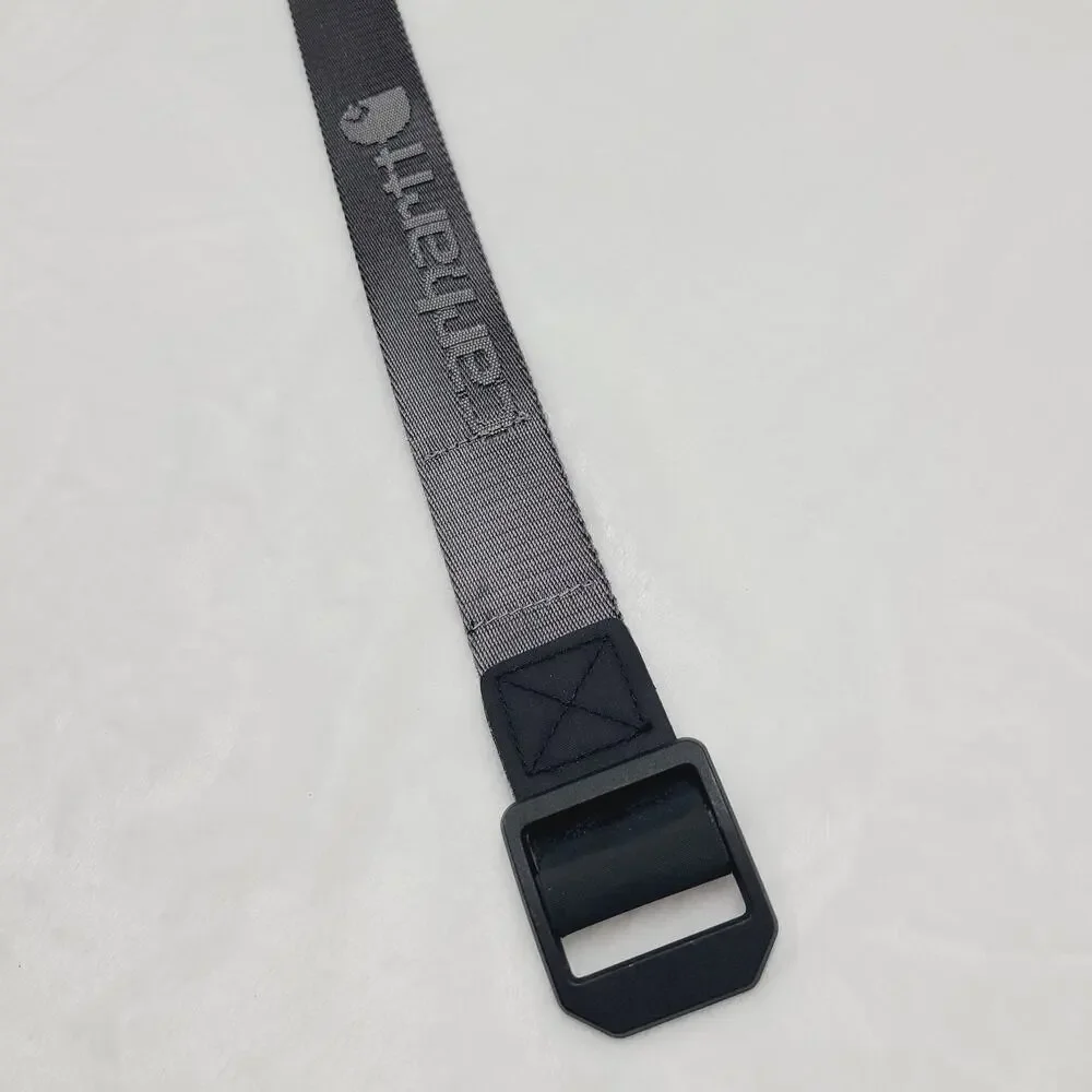 Carhartt Men's Nylon Webbing Ladder Lock Belt Gray Heavy-duty workwear M