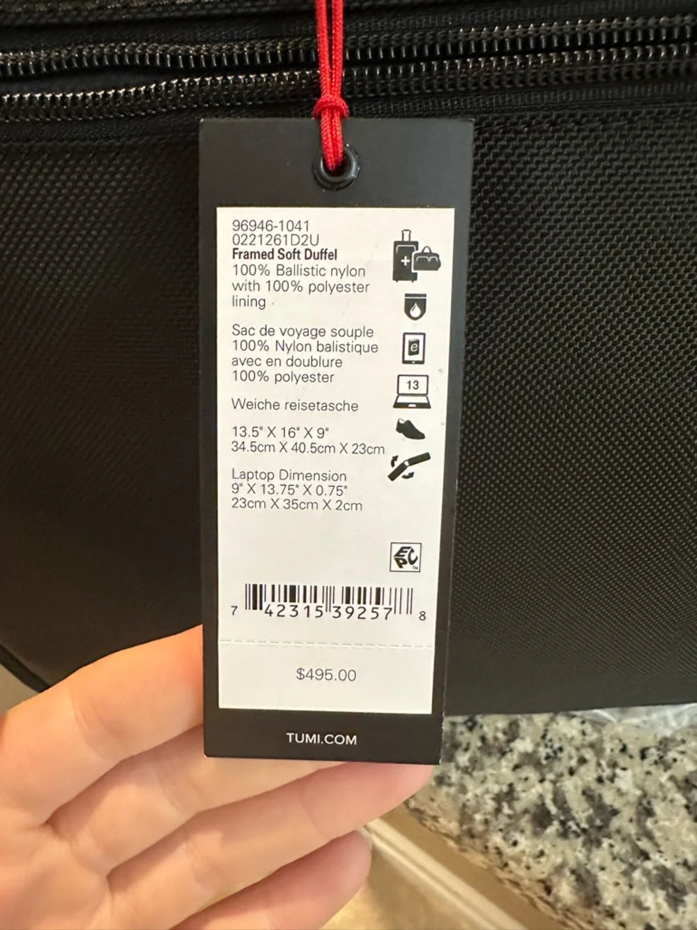 Tumi exclusive dr
