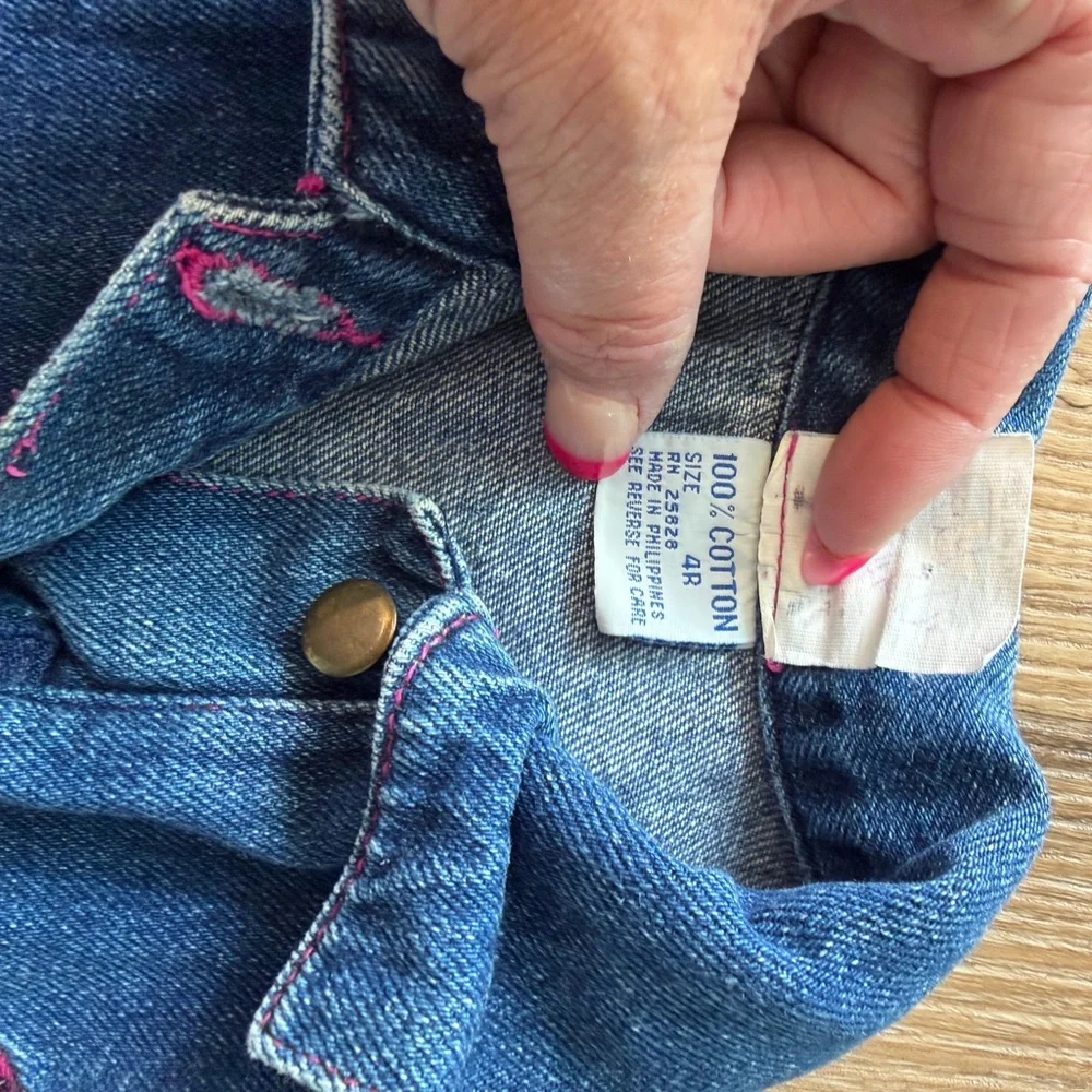 Barneys Kids Blue Denim Jacket 4T