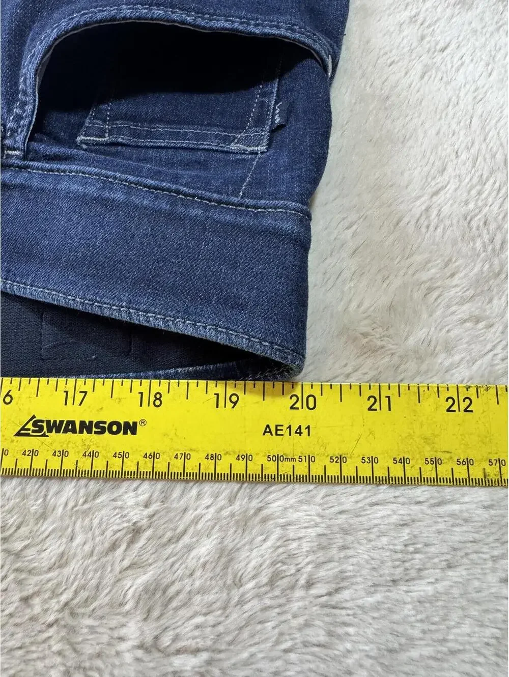 Lee Jeans Dark Blue Cropped Jeans SZ 20W