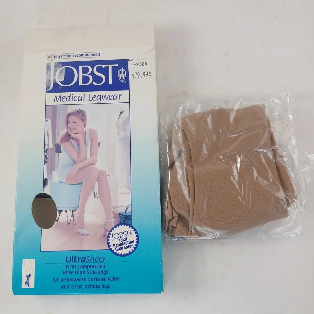 Jobst UltraSheer 20-30 mmHg CT Knee High Compression Stocking 121500 Silky Beige