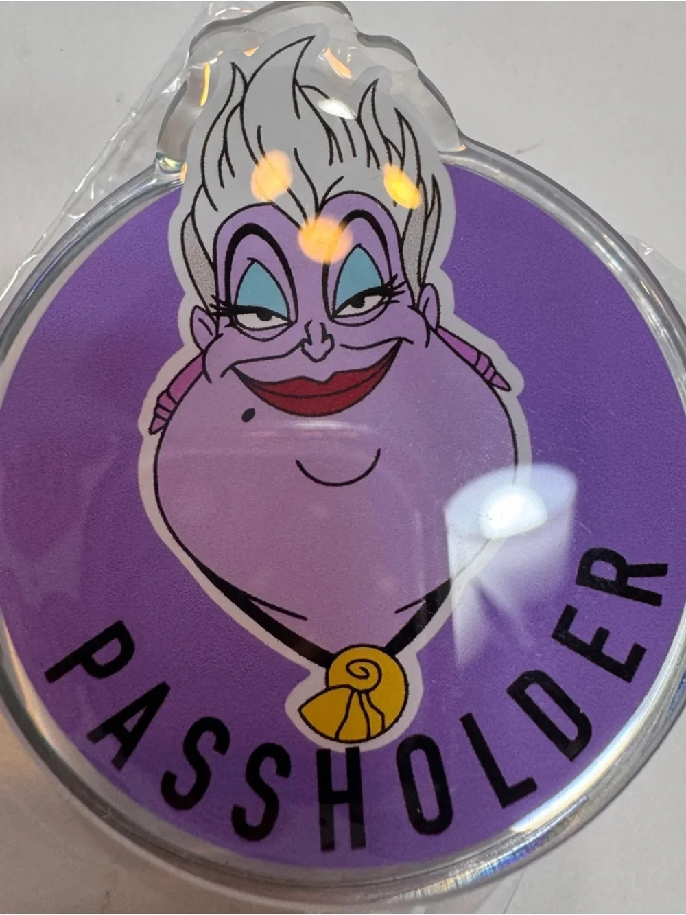 Handmade phone grip of Ursula the sea witch and “PASSHOLDER”