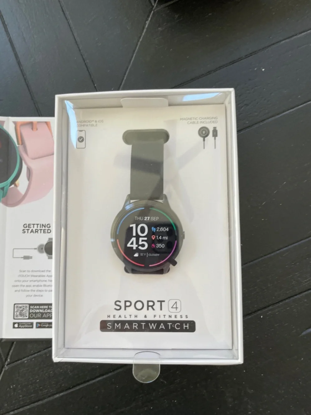 iTouch Sport 4 Black Smartwatch -