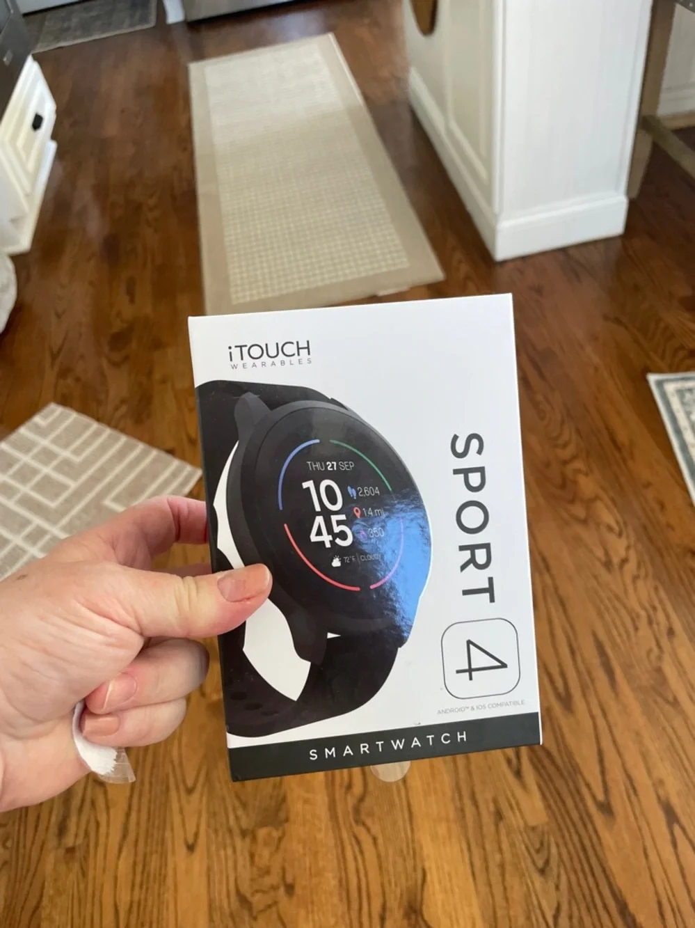 iTouch Sport 4 Black Smartwatch -