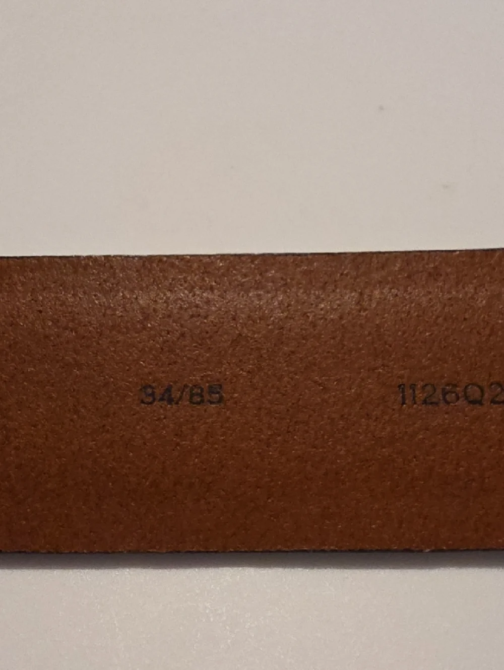 Jos. A. Bank Brown Leather Dress Belt with Silver Buckle