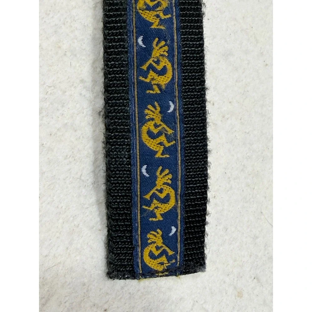 Timberland Kokopelli Belt 36 Black Woven Embroidered Western 1 Inch