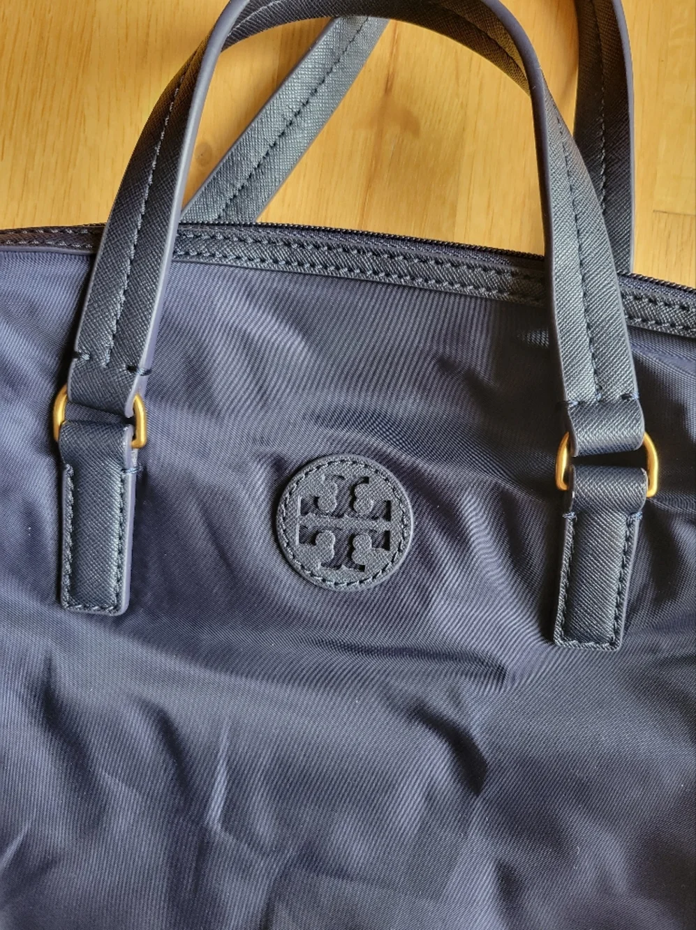 Tory Burch navy wear purse