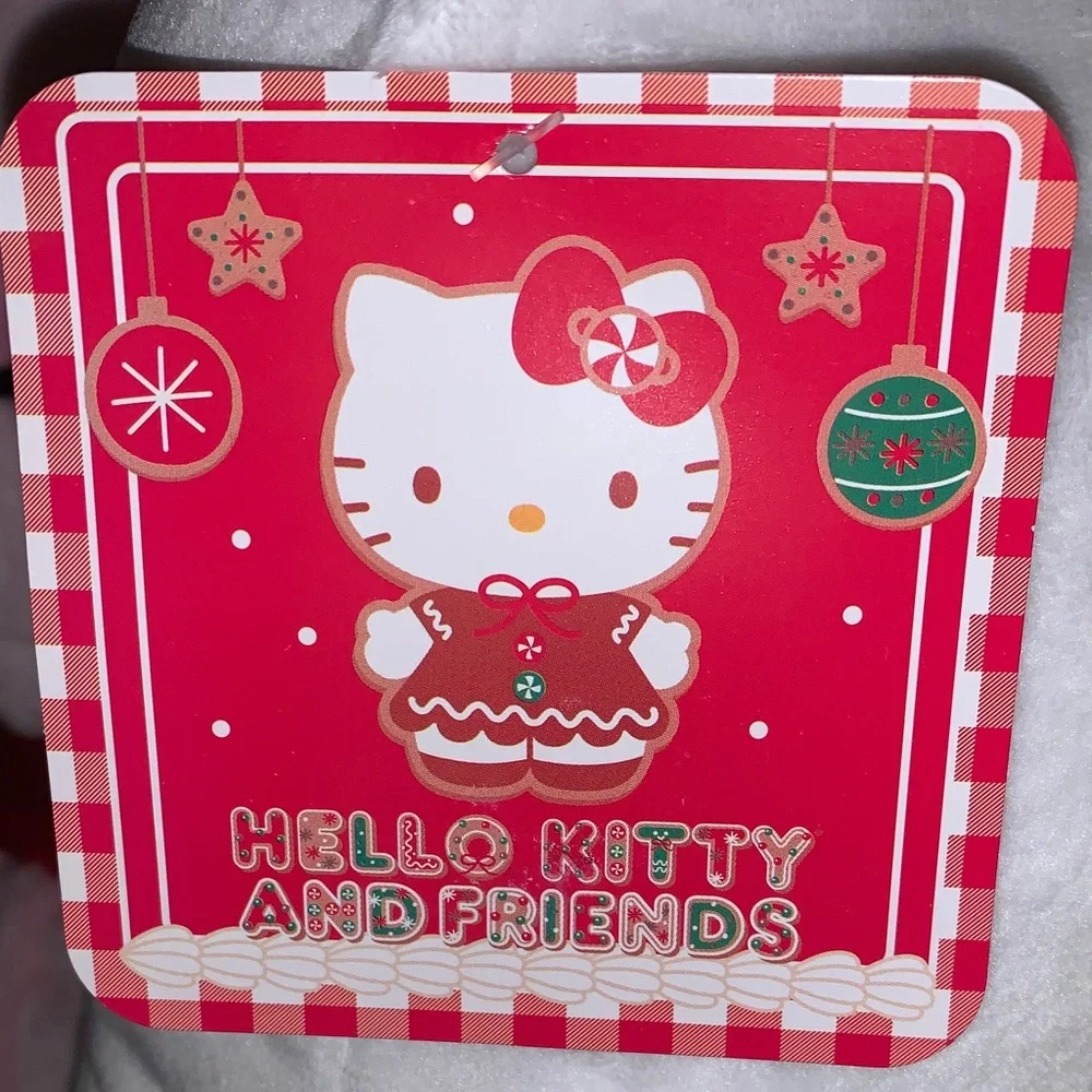🆕- AUTHENTIC SANRIO HELLO KITTY HOLIDAY Throw Pillow Set - Pink and Red