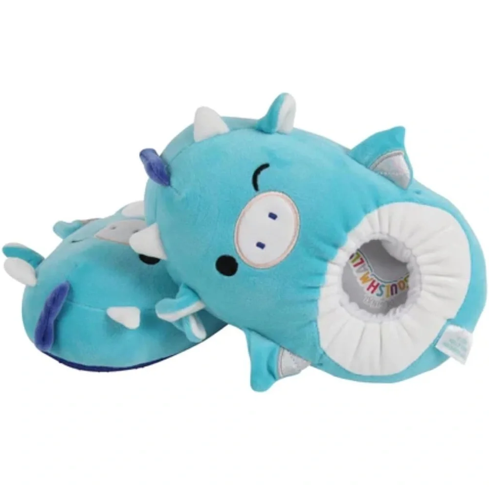 Squishmallows Unisex Plush Slippers - Tatiana The Dragon 11-12