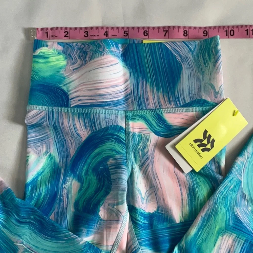 all in Motion toddler Girls high‎ rise Leggings tie Dye size XS 4/5