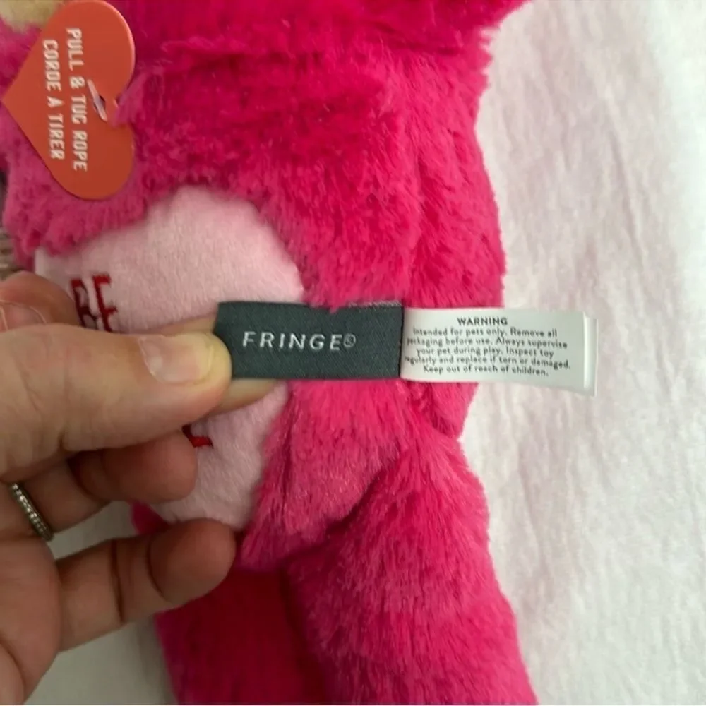 FRINGE Valentine’s Day Plush BE MINE Sloth Fetch & Fun Squeaky Dog Toy