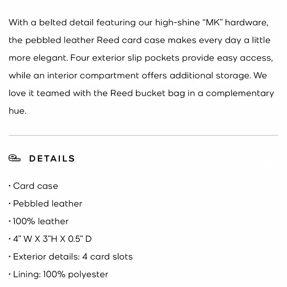 Michael Kors new tags
