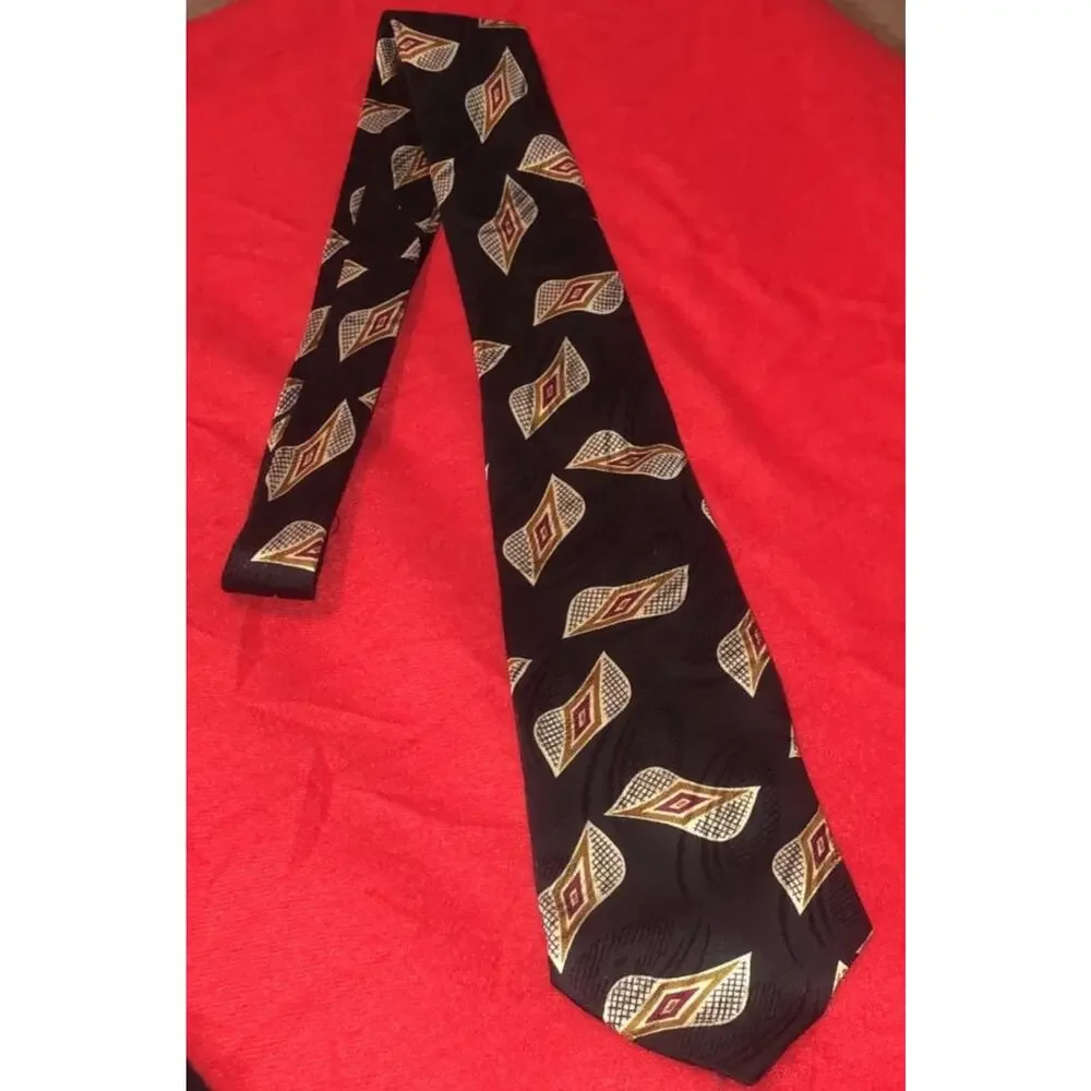 Hugo Boss 100% Silk Abstract‎ Print Designer men's Tie