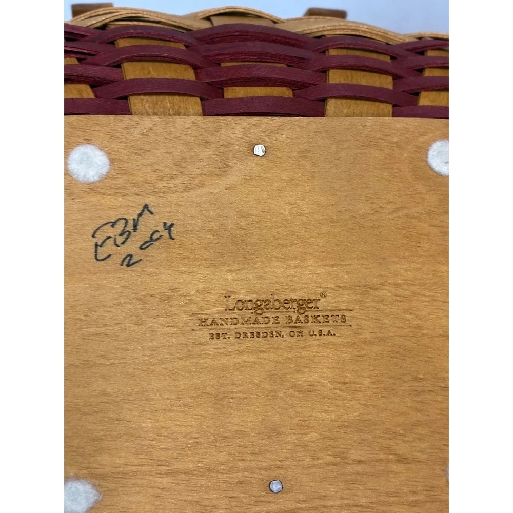 Longaberger Christmas Collection 2004 Get-Together Basket Liner Protector Brass