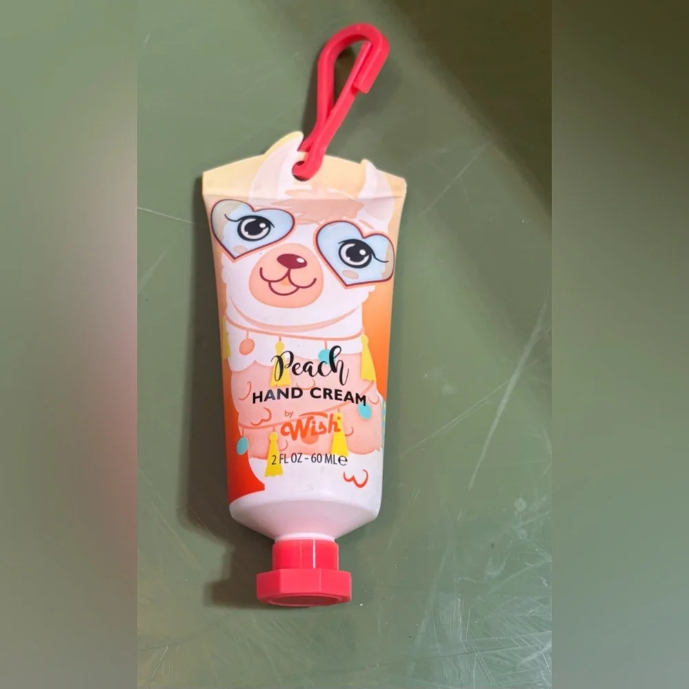 5 New Wish Scented Hand Cream Set NWT Peach Cotton Candy Peppermint Vanilla Rasp