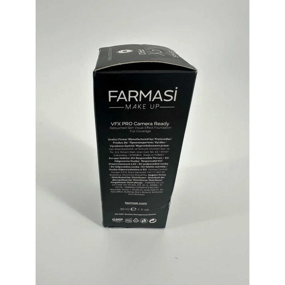 Farmasi VFX PRO Camera Ready Foundation 01 Vanilla Full Coverage 1 fl oz NEW