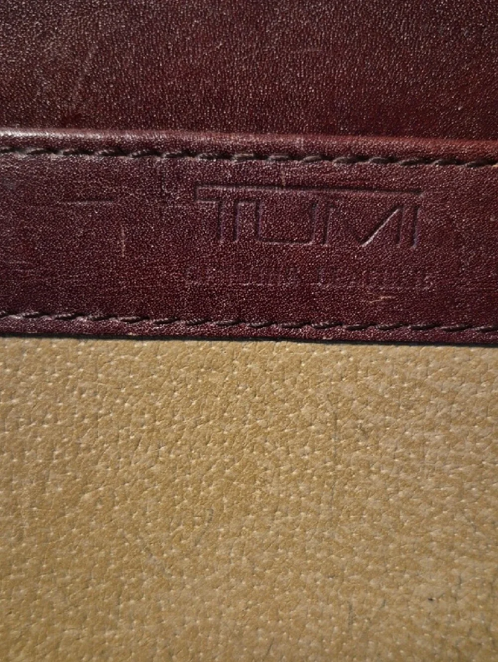 Tumi leather briefcase