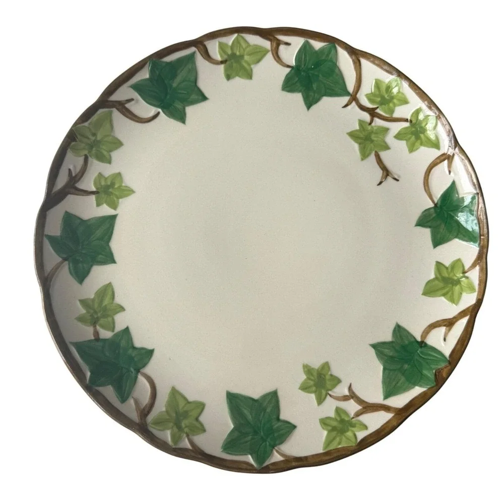Vintage Hand Painted Ivy Decorative Wall Plate 11