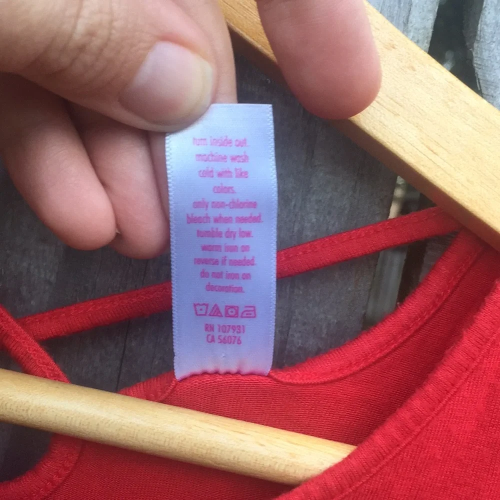 Justice Pugicorn Dog Red Dress Size 10
