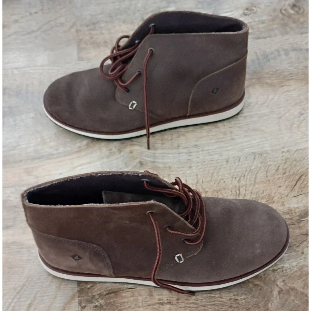 Sperry Windward‎ Mid Brown Leather Shoes Worn Once 4.5