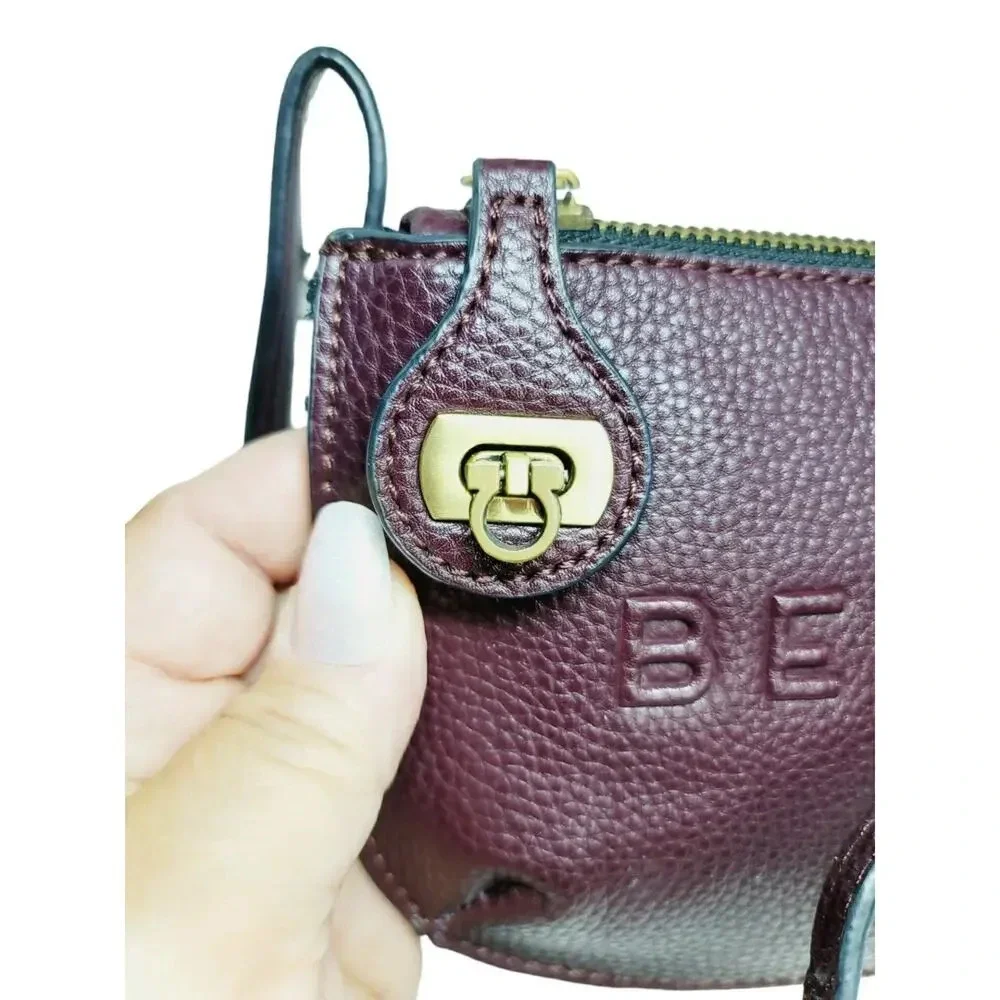 BE HAPPY Vegan Pebbled Leather Cross Body Bag