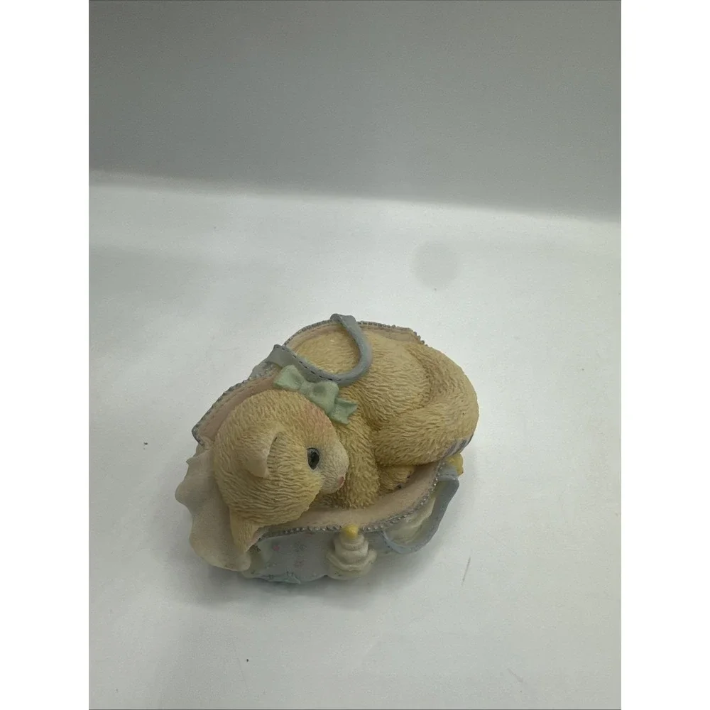 Enesco 1998 Priscilla Hillman Calico Kittens A Whole New Bag Of Tricks Figurine