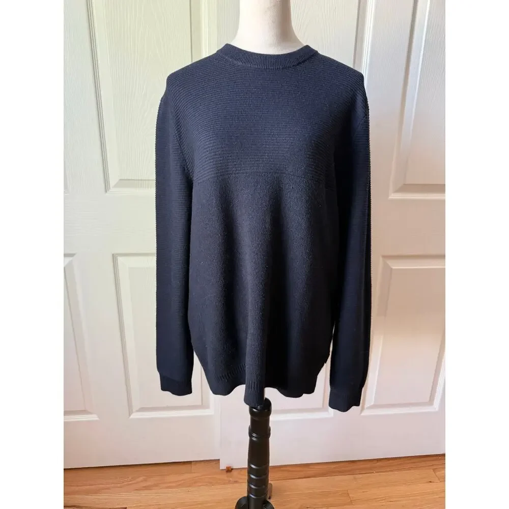 Ted Baker London Navy Ribbed Knit Sweater Womens Size 4