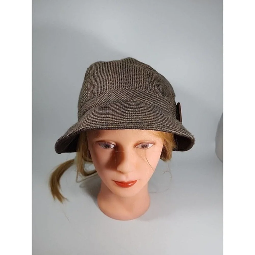 Goorin Bros Captain tan/brown Tweed Bucket Hat Small‎