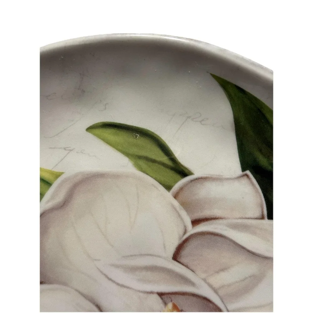 Pier 1 Magnolia Floral Pattern Ironstone 8.75