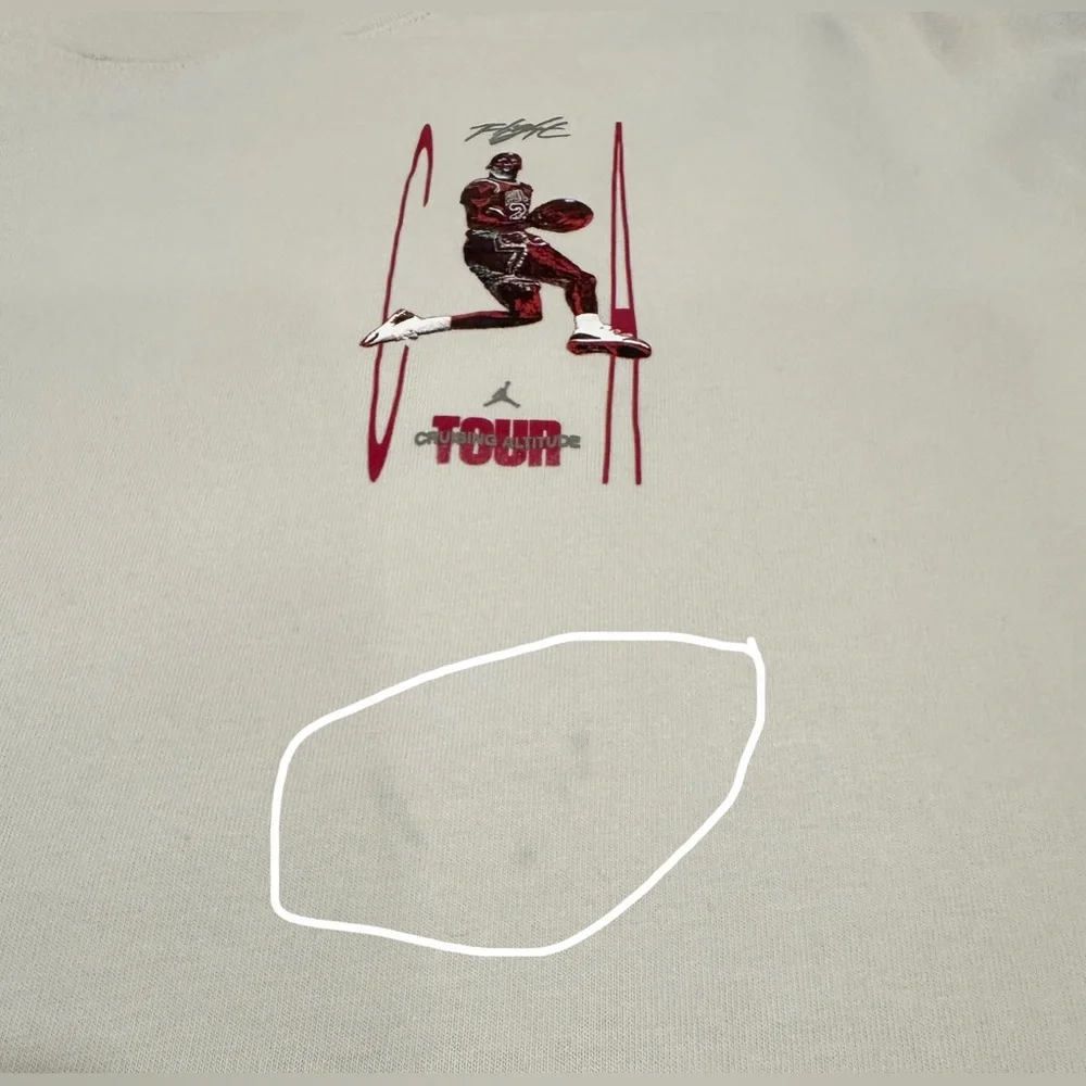 Jordan‎ Men's Flight Heritage Sportwear T-shirt Beige Dize XL
