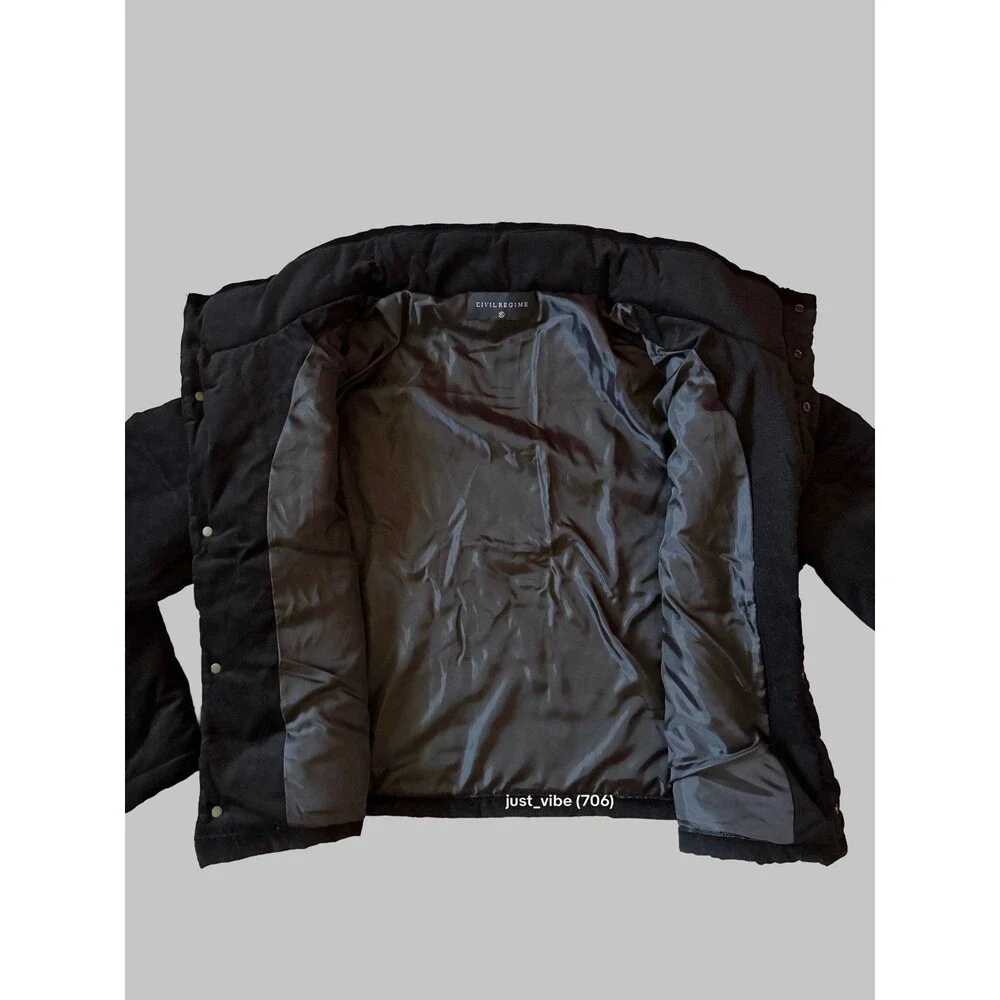 Civil Regime Corduroy Puffer Button Up Jacket Men’s Size XL