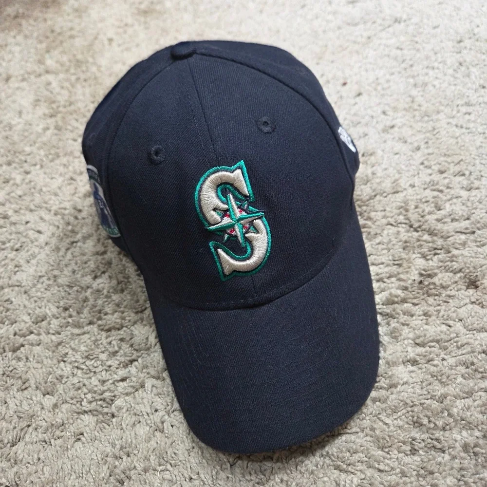 New Era Seattle Mariners Ken Griffey Jr Retirement Hat Mens OSFM Navy Blue
