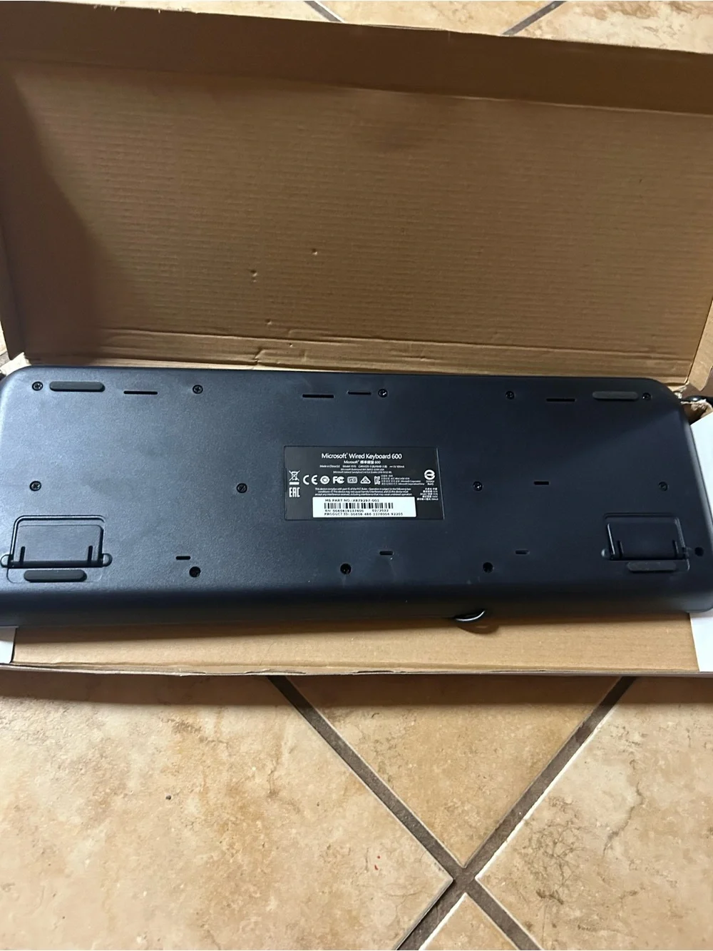 New Microsoft Wired 600 Keyboard - Black