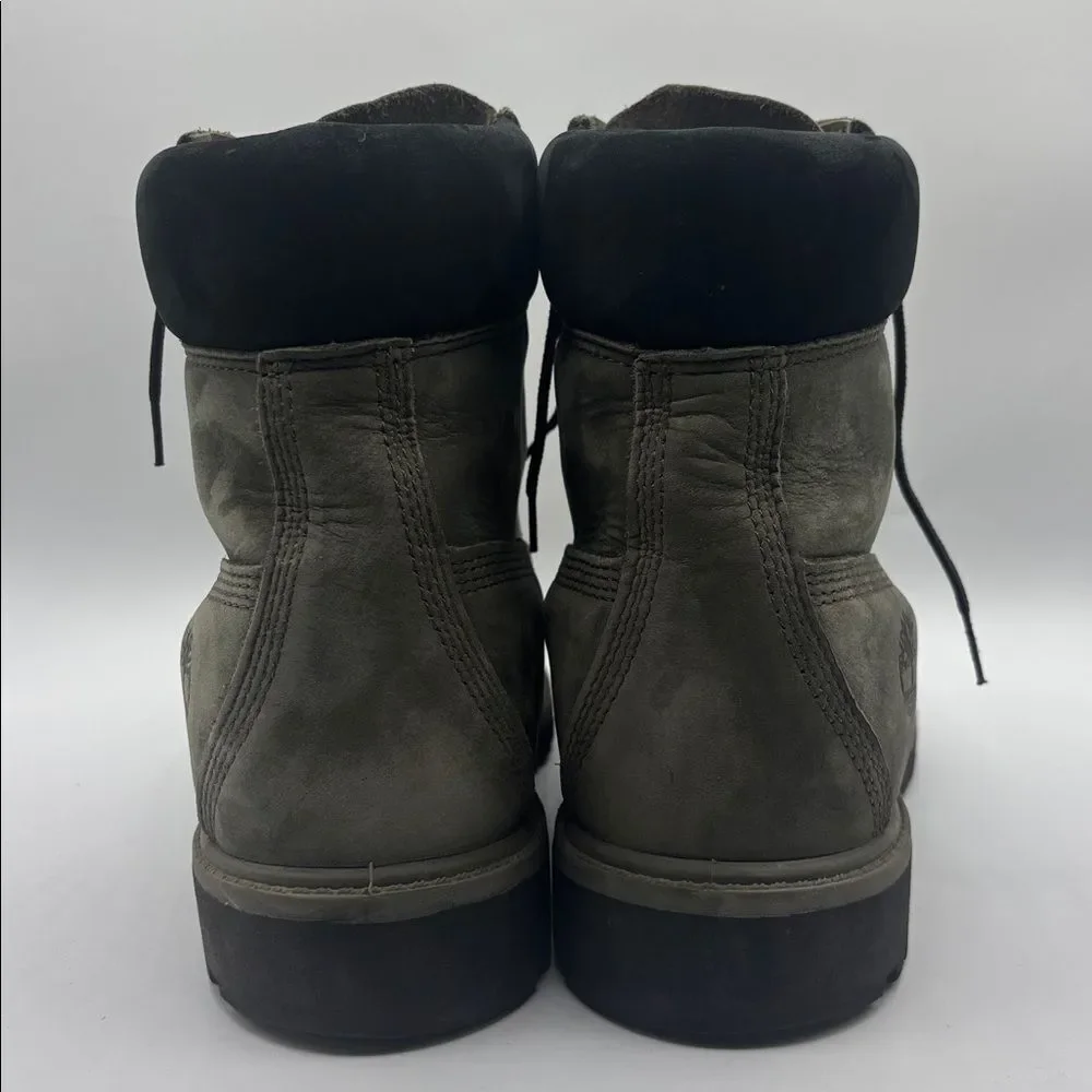 Timberland Classic Premium 6 Inch Boot Dark Green Nubuck 8.5