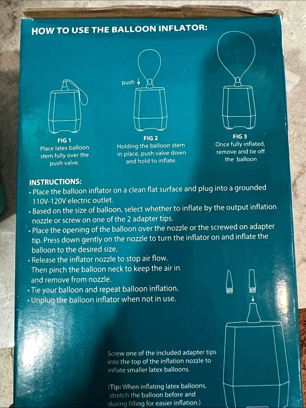Electric Balloon Inflator