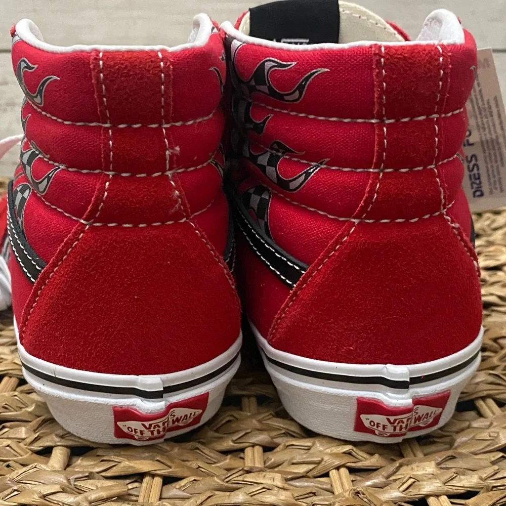 Vans bold red