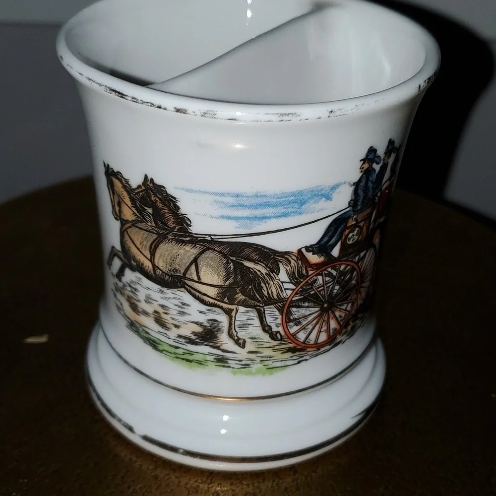 Vintage Knobler Japan Firemen Shaving Cup