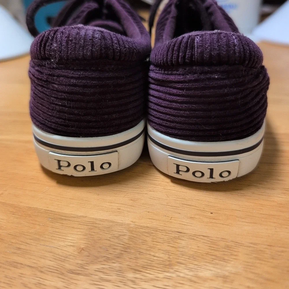 Ralph Lauren Polo Royal Purple Corduroy Sneakers Women's Size 4