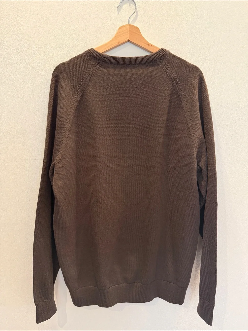 Rhone - Commuter Crew Neck Sweater - Cafe Noir Men's Classic Crewneck Sweater